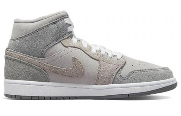 Nike Air Jordan 1 Mid Tops Se Retro Koripallokengät Naisille Harmaa