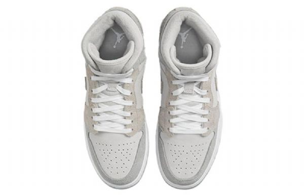 Nike Air Jordan 1 Mid Tops Se Retro Koripallokengät Naisille Harmaa