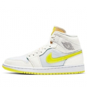 Nike Air Jordan 1 Mid Tops Se Retro Koripallokengät Naisille Keltainen