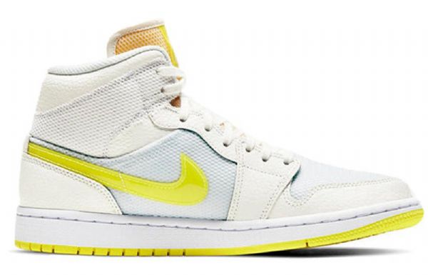Nike Air Jordan 1 Mid Tops Se Retro Koripallokengät Naisille Keltainen