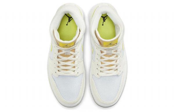 Nike Air Jordan 1 Mid Tops Se Retro Koripallokengät Naisille Keltainen