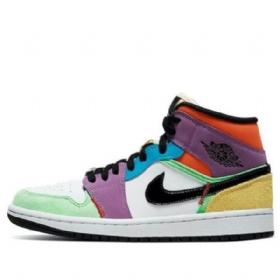 Nike Air Jordan 1 Mid Tops Se Retro Koripallokengät Naisille Monivärinen