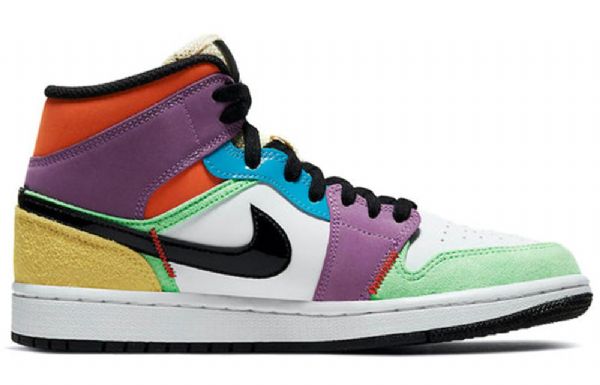 Nike Air Jordan 1 Mid Tops Se Retro Koripallokengät Naisille Monivärinen