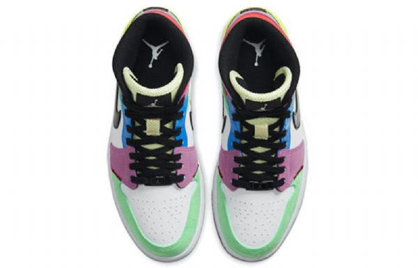 Nike Air Jordan 1 Mid Tops Se Retro Koripallokengät Naisille Monivärinen