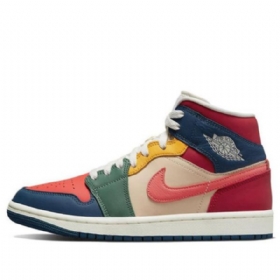 Nike Air Jordan 1 Mid Tops Se Retro Koripallokengät Naisille Monivärinen
