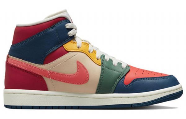 Nike Air Jordan 1 Mid Tops Se Retro Koripallokengät Naisille Monivärinen