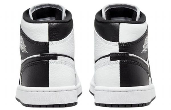 Nike Air Jordan 1 Mid Tops Se Retro Koripallokengät Naisille Musta Valkoinen