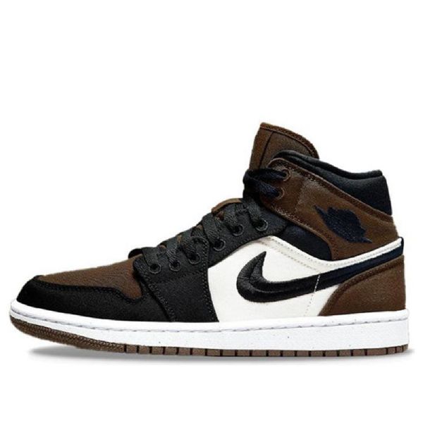 Nike Air Jordan 1 Mid Tops Se Retro Koripallokengät Naisille Oliivinvihreä