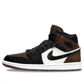 Nike Air Jordan 1 Mid Tops Se Retro Koripallokengät Naisille Oliivinvihreä