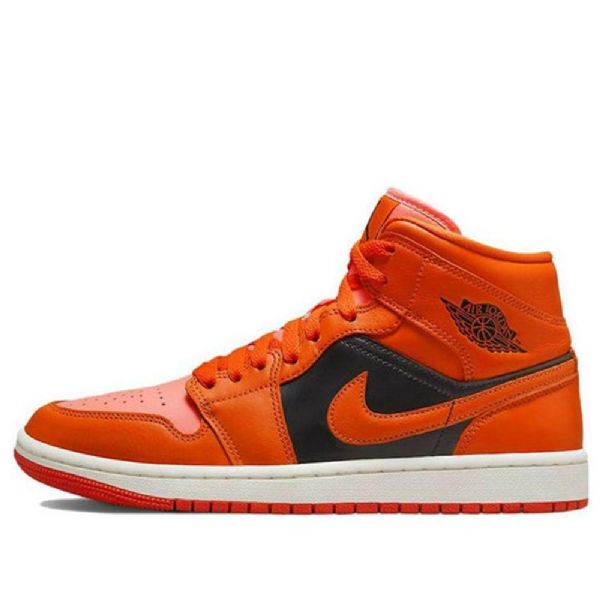 Nike Air Jordan 1 Mid Tops Se Retro Koripallokengät Naisille Oranssi