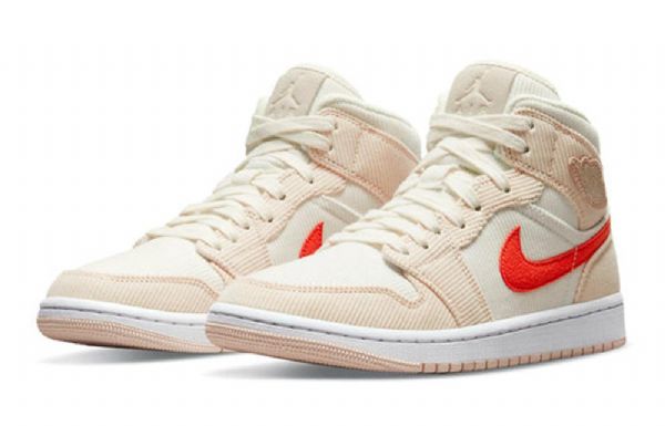 Nike Air Jordan 1 Mid Tops Se Retro Koripallokengät Naisille Pinkki