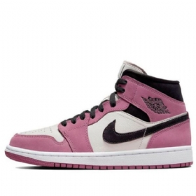 Nike Air Jordan 1 Mid Tops Se Retro Koripallokengät Naisille Pinkki