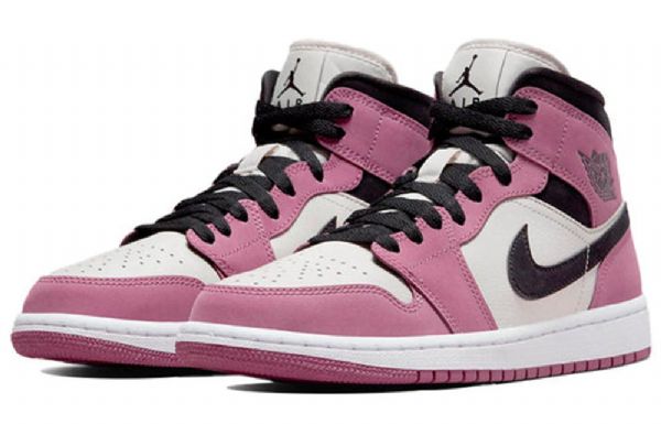 Nike Air Jordan 1 Mid Tops Se Retro Koripallokengät Naisille Pinkki