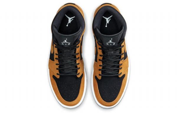 Nike Air Jordan 1 Mid Tops Se Retro Koripallokengät Naisille Ruskea Valkoinen