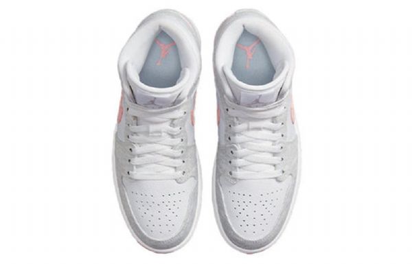 Nike Air Jordan 1 Mid Tops Se Retro Koripallokengät Naisille Vaaleanharmaa