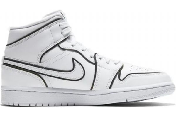 Nike Air Jordan 1 Mid Tops Se Retro Koripallokengät Naisille Valkoinen