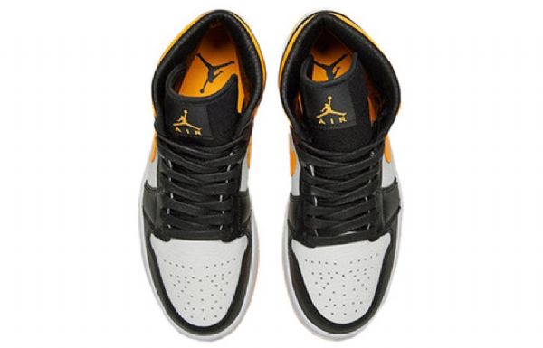 Nike Air Jordan 1 Mid Tops Se Retro Koripallokengät Naisille Valkoinen Oranssi