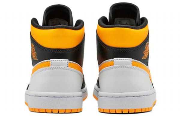 Nike Air Jordan 1 Mid Tops Se Retro Koripallokengät Naisille Valkoinen Oranssi