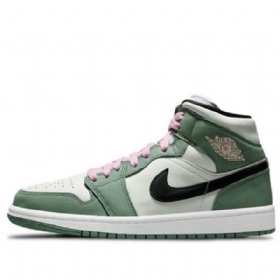 Nike Air Jordan 1 Mid Tops Se Retro Koripallokengät Naisille Vihreä