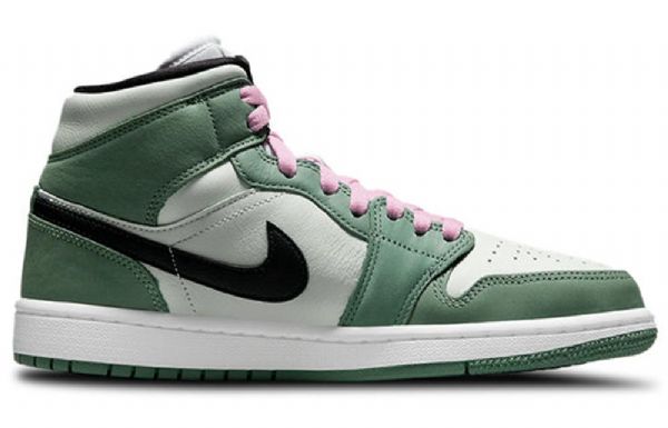 Nike Air Jordan 1 Mid Tops Se Retro Koripallokengät Naisille Vihreä