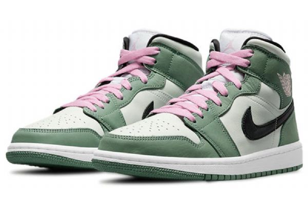 Nike Air Jordan 1 Mid Tops Se Retro Koripallokengät Naisille Vihreä