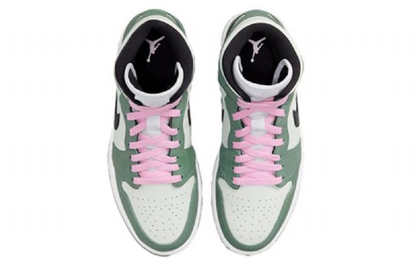Nike Air Jordan 1 Mid Tops Se Retro Koripallokengät Naisille Vihreä