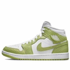 Nike Air Jordan 1 Mid Tops Se Retro Koripallokengät Naisille Vihreä