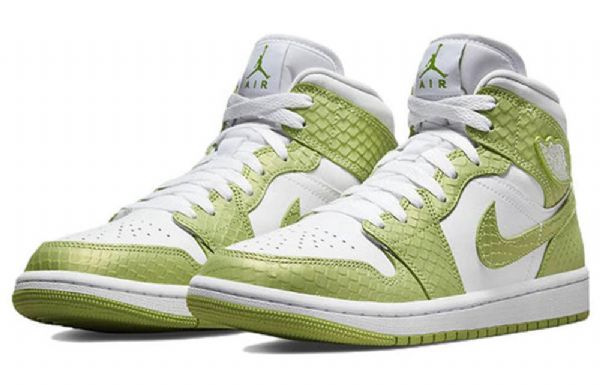 Nike Air Jordan 1 Mid Tops Se Retro Koripallokengät Naisille Vihreä