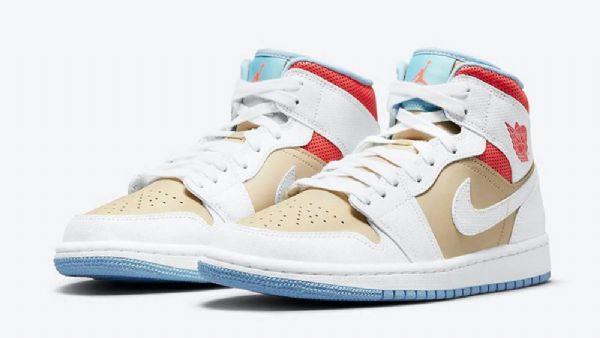 Nike Air Jordan 1 Mid Tops Se Seesamikengät Miehille Monivärinen