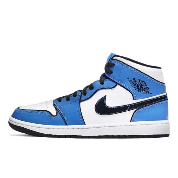 Nike Air Jordan 1 Mid Tops Se Signal Kengät Naisille Siniset