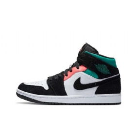 Nike Air Jordan 1 Mid Tops Se South Beach Kengät Naisille Musta
