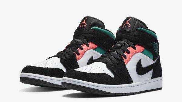 Nike Air Jordan 1 Mid Tops Se South Beach Kengät Naisille Musta