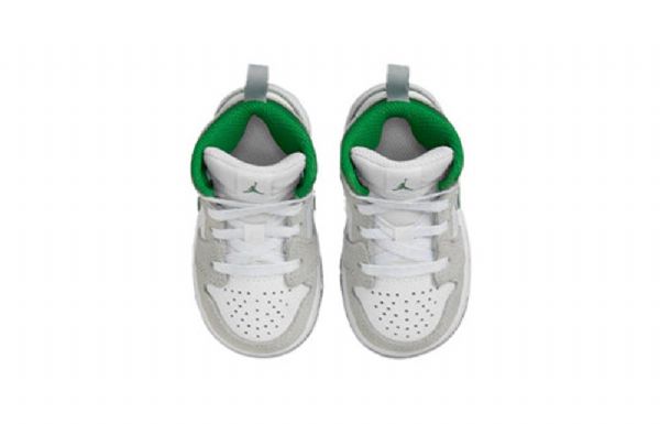 Nike Air Jordan 1 Mid Tops Se Td Kengät Lapsille Harmaa Vihreä
