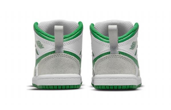 Nike Air Jordan 1 Mid Tops Se Td Kengät Lapsille Harmaa Vihreä