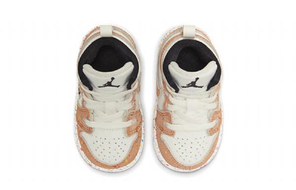 Nike Air Jordan 1 Mid Tops Se Td Kengät Lapsille Khaki Valkoinen