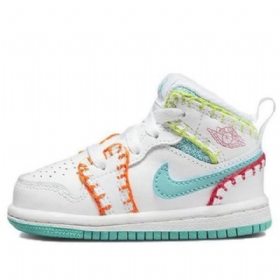 Nike Air Jordan 1 Mid Tops Se Td Kengät Lapsille Monivärinen