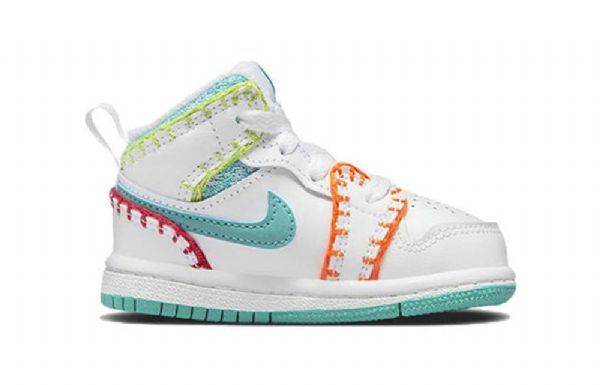 Nike Air Jordan 1 Mid Tops Se Td Kengät Lapsille Monivärinen