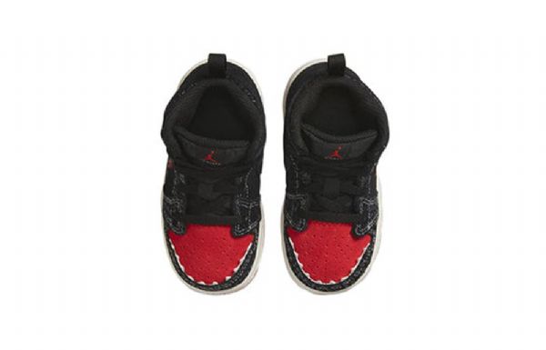 Nike Air Jordan 1 Mid Tops Se Td Kengät Lapsille Musta