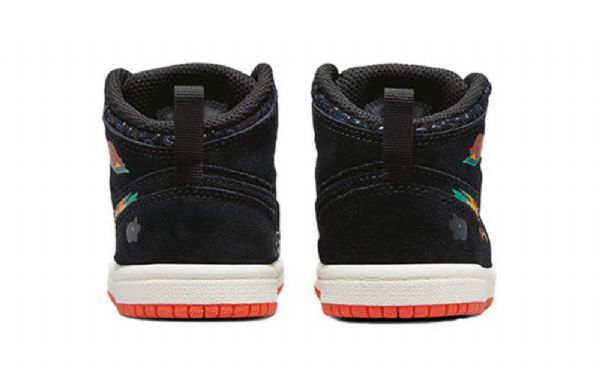 Nike Air Jordan 1 Mid Tops Se Td Kengät Lapsille Musta