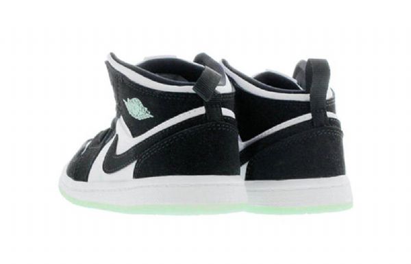 Nike Air Jordan 1 Mid Tops Se Td Kengät Lapsille Musta Vihreä Punainen