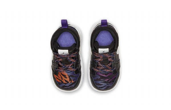 Nike Air Jordan 1 Mid Tops Se Td Kengät Lapsille Musta Violetti