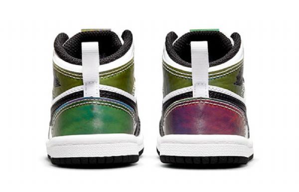 Nike Air Jordan 1 Mid Tops Se Td Kengät Lapsille Mustavalkoinen