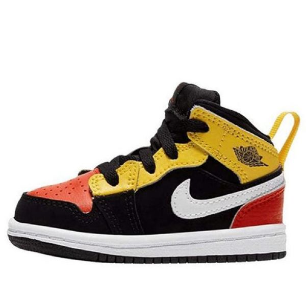 Nike Air Jordan 1 Mid Tops Se Td Kengät Lapsille Oranssi