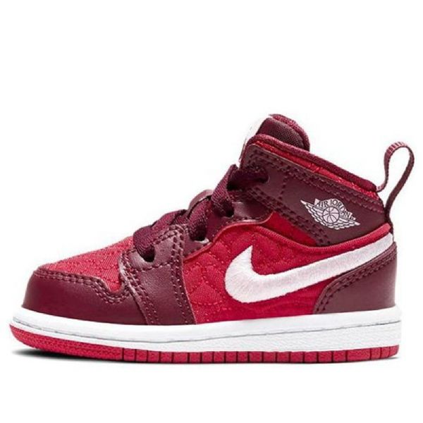 Nike Air Jordan 1 Mid Tops Se Td Kengät Lapsille Punainen