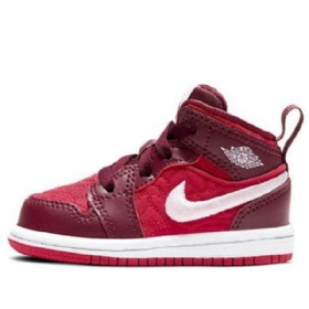 Nike Air Jordan 1 Mid Tops Se Td Kengät Lapsille Punainen