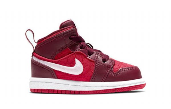 Nike Air Jordan 1 Mid Tops Se Td Kengät Lapsille Punainen