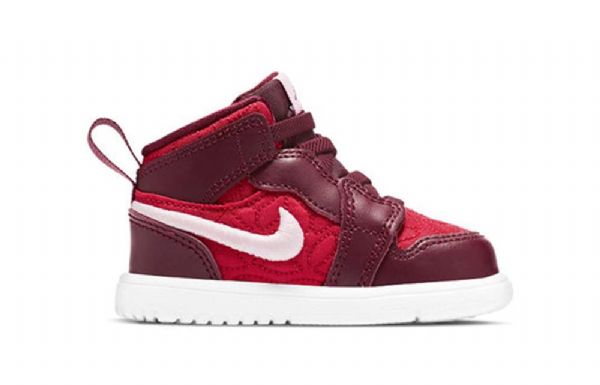Nike Air Jordan 1 Mid Tops Se Td Kengät Lapsille Punainen
