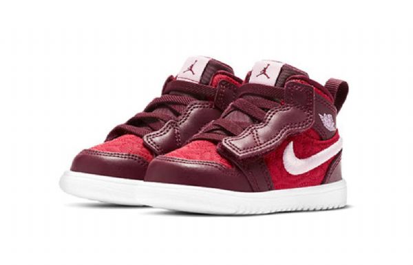 Nike Air Jordan 1 Mid Tops Se Td Kengät Lapsille Punainen