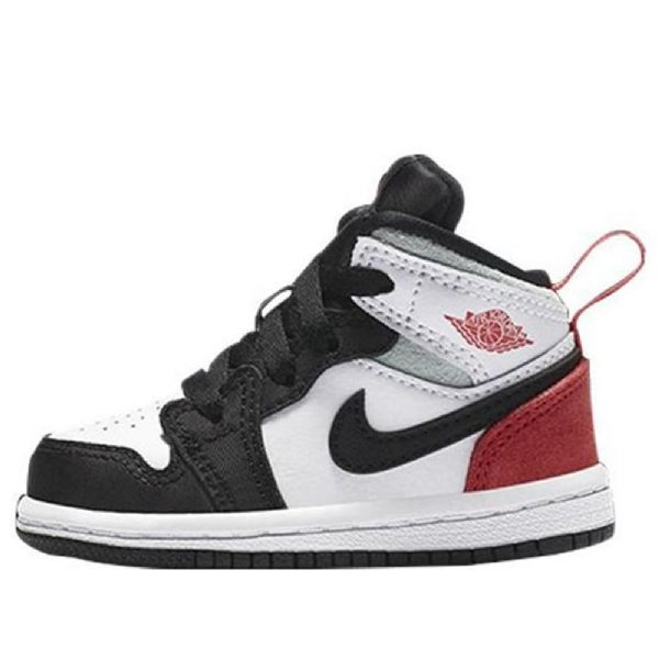 Nike Air Jordan 1 Mid Tops Se Td Kengät Lapsille Punainen Musta