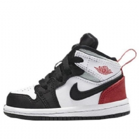 Nike Air Jordan 1 Mid Tops Se Td Kengät Lapsille Punainen Musta